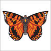 Cerf-volant papillon - orange