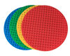 Strictly Briks - Brik Tower - 12" Circle - 4 Baseplates & 30 Stackers - Blue, Green, Red, Yellow