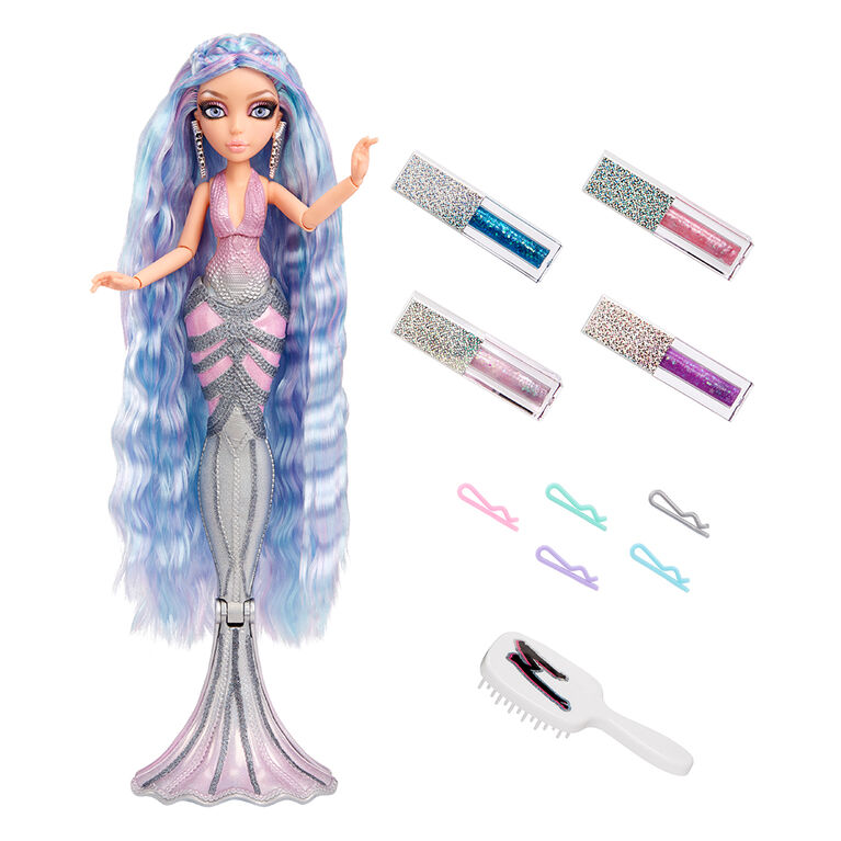 Luxueuse poupée-mannequin Mermaze Mermaidz à couleur changeante, Orra, avec jeu de coiffure à porter et à partager