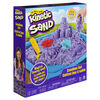 Kinetic Sand, Sandbox Playset with 1lb of Purple Kinetic Sand and 3 Molds