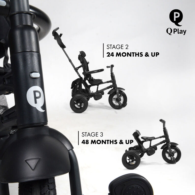 Rito Plus Folding Stroller/ Trike Black