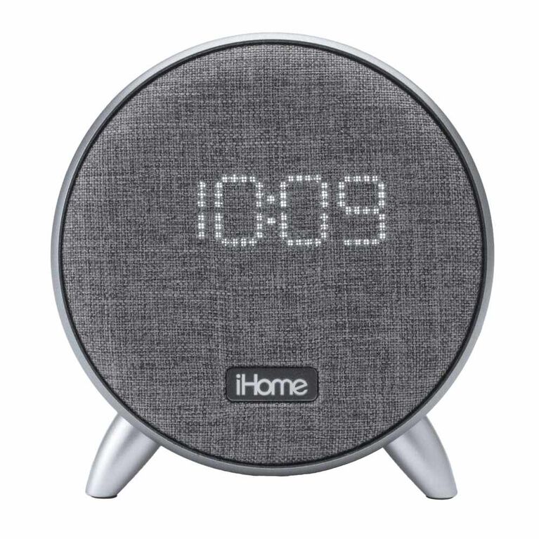 iHome Qi Charging Bluetooth Alarm Clock Grey Toys R Us Canada