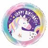 Ballon aluminium rond, 18 " - Unicorn - Édition anglaise