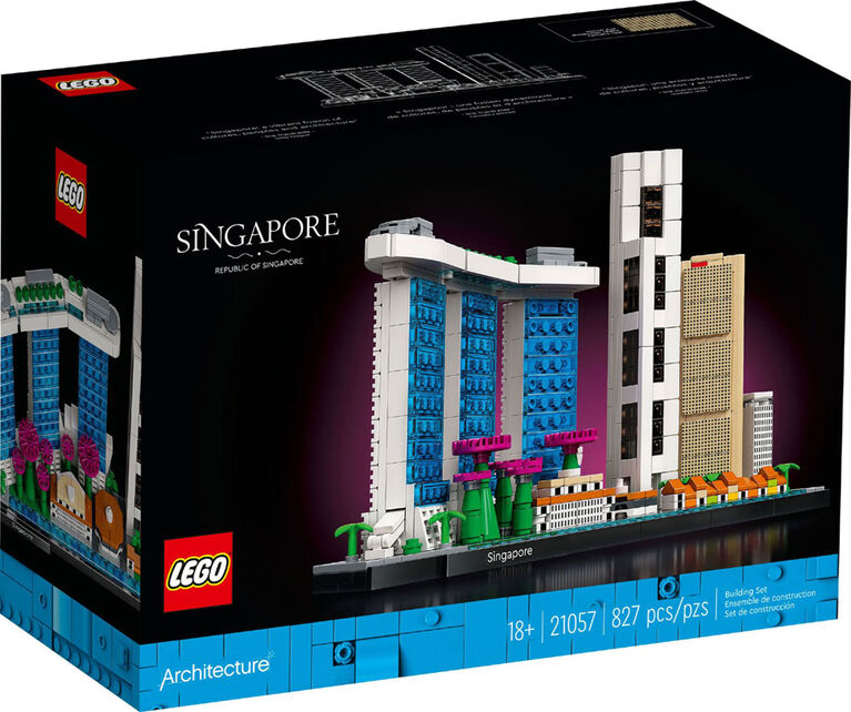 LEGO Architecture Collection Skyline Singapour 21057 Ensemble de construction (827 pièces)