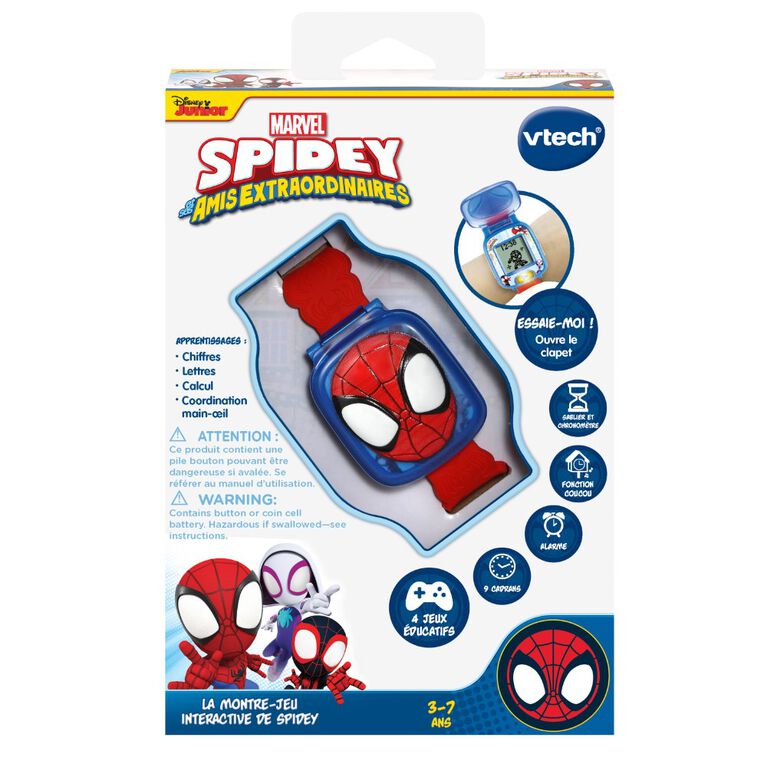 VTech Spidey and His Amazing Friends Spidey Learning Watch - French Edition