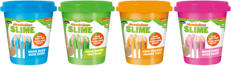 Nickelodeon Pre-made Neon Slime 4 pack