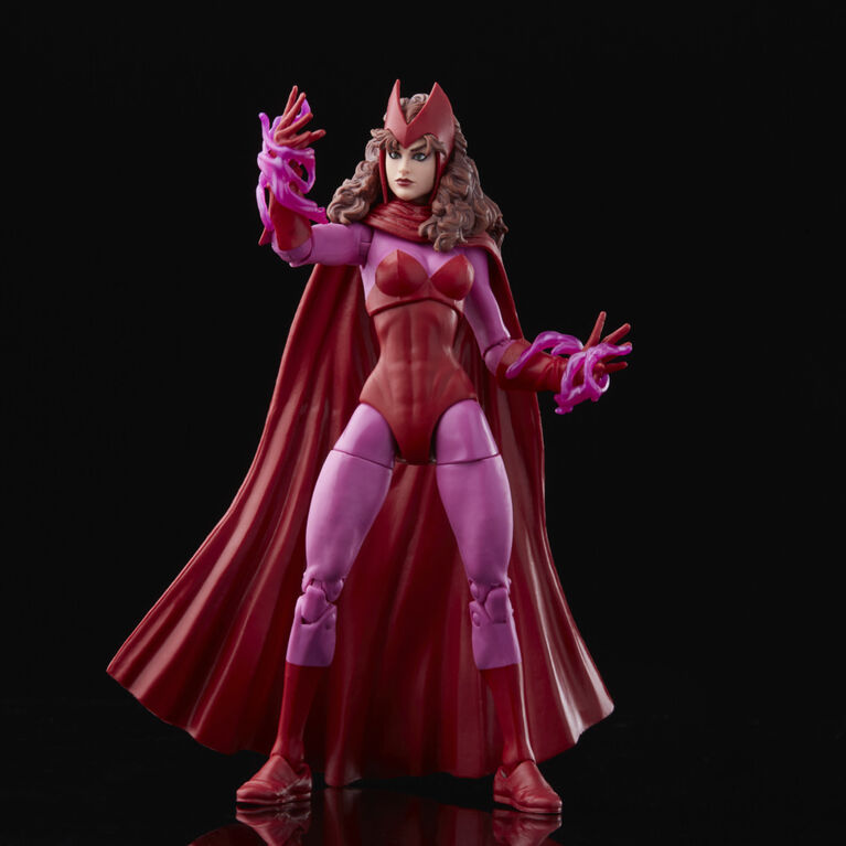 Marvel Legends Series, figurine Scarlet Witch de 15 cm avec pack rétro