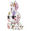 P.Lushes Designer Fashion Pets Flora Karrats Bunny Premium Stuffed Animal, White/Multicolor, 6"