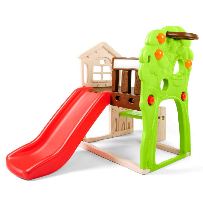 Step2 clubhouse climber aire de jeux enfant avec 2 toboggans