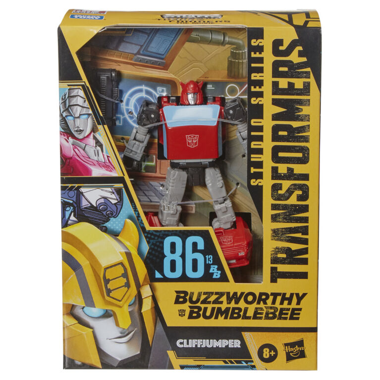 Transformers Buzzworthy Bumblebee Studio Series 86-13BB, figurine Cliffjumper classe Deluxe de Les Transformers : le film