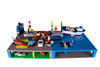 Strictly Briks - Trap and Gap Brik Tower - 10" x 10" - 32 x 32 pegs - 4 Baseplates - 15 Stackers - Blue, Gray, Green