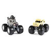 Monster Jam, Official Bulldozer Vs. Racing Stripes Die-Cast Monster Trucks, 1:64 Scale