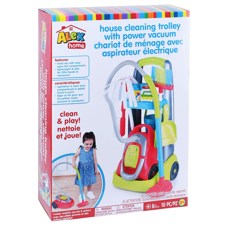 Ensemble De Jouet De Nettoyage pour Enfant, Jouets De Nettoyage Ménager,  Jouets De Nettoyage Éducatifs, Chariot De Nettoyage pour Tout-Petits