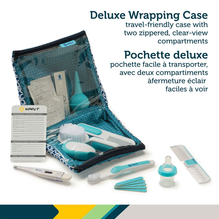 Trousse de toilette et Soins de santé de luxe Safety 1st - Bleu arctique.