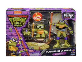 Les Tortues Ninja Mutantes: Mutant Mayhem Making of a Turtle 3Pk Figure Donatello Bundle - R Exclusive
