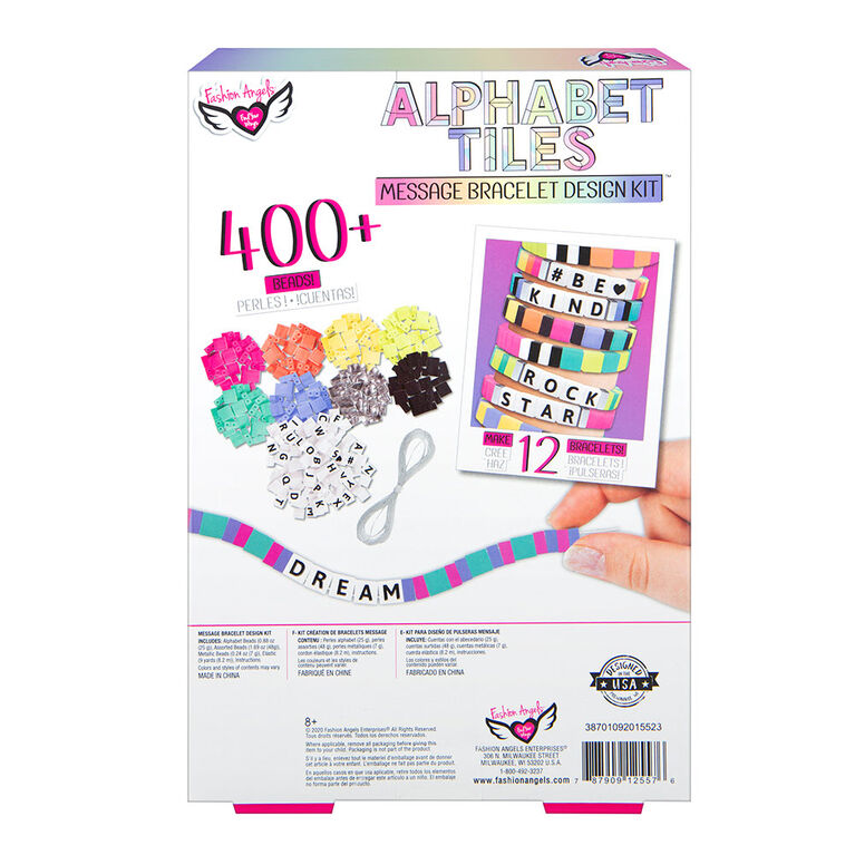 Alphabet Tiles Message Bracelet Kit