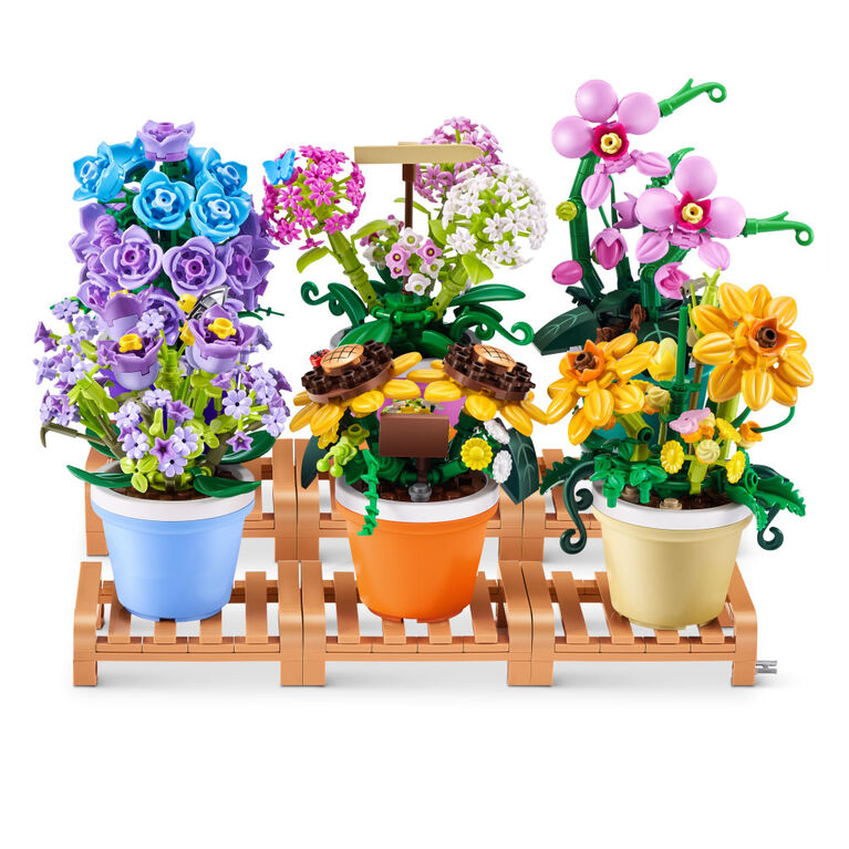 MAX Build More Premium Flowers Building Bricks Collection by ZURU
