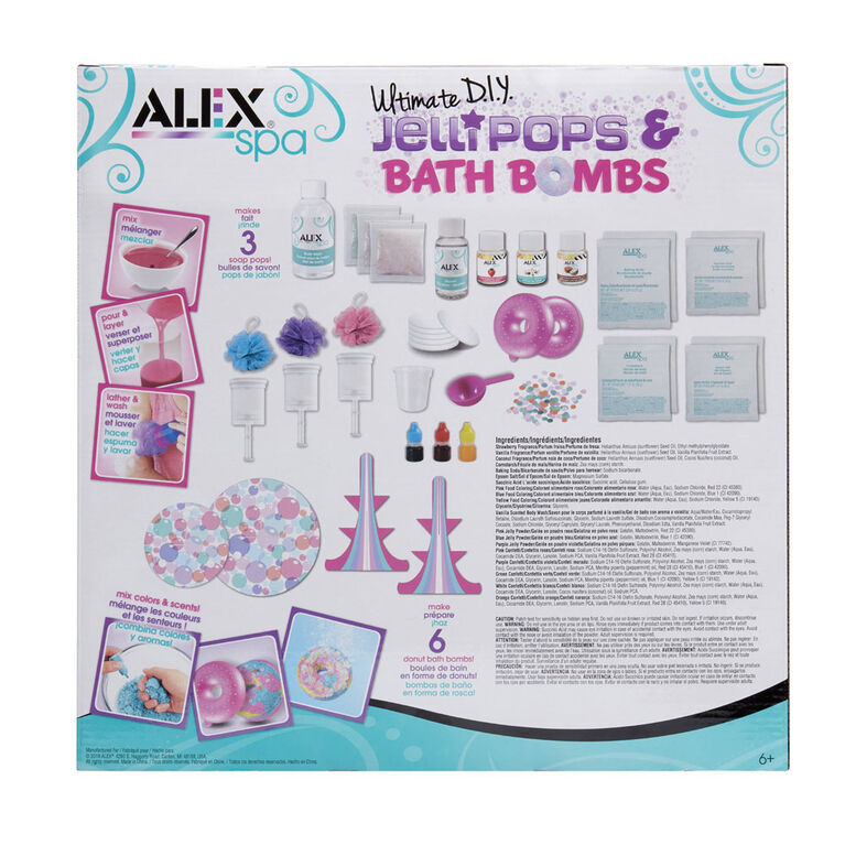 ALEX Spa Ultimate DIY Jelli Pops and Bath Bombs Toys R Us Canada