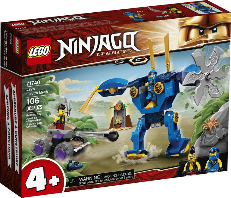 LEGO Ninjago L'électrorobot de Jay 71740 (106 pièces)