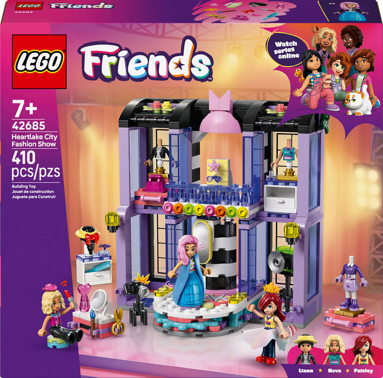 Ensemble LEGO Friends Le D&eacute;fil&eacute; de Mode de Heartlake City - Jouet de Simulation sur le Th&egrave;me de l'Habillement avec 3 Minipoup&eacute;es - 42685