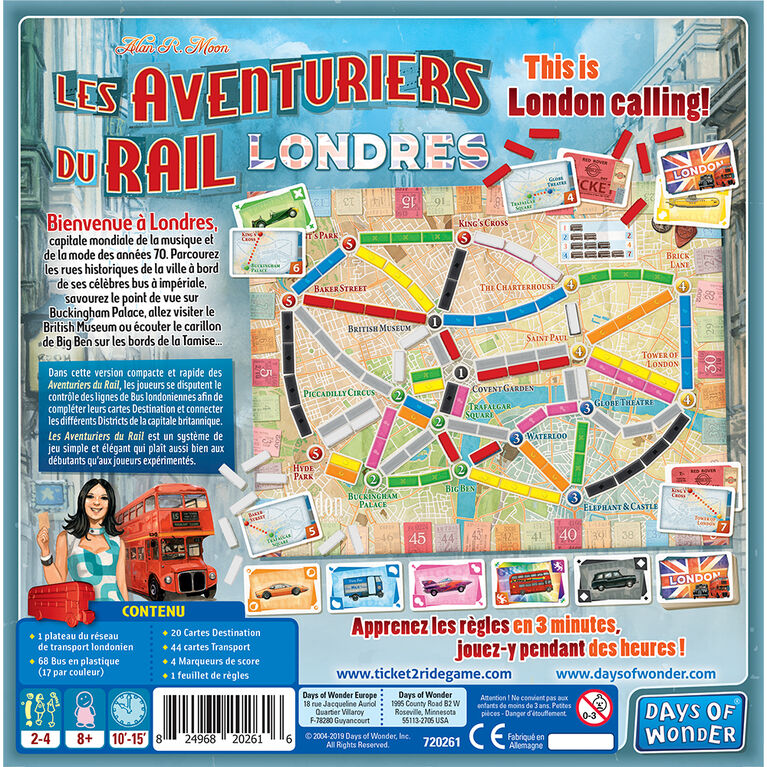 Days Of Wonder - Les Aventuriers Du Rail - Express - Londres - French Edition