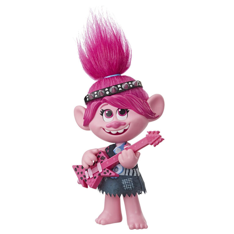 Trolls World Tour Pop-to-Rock Poppy Singing Doll (English Version)