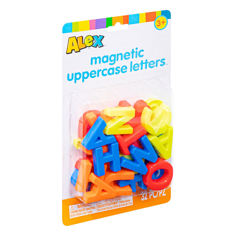 Lettres majuscules magnétiques