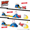Ricky Zoom Assemblage de jeu Speed & Stunt incluant Ricky avec 2 accessoires de sauvage - les Roulettes Mobiles, se tient débout, assemblage de jouet Stunt Moto - Notre exclusivité