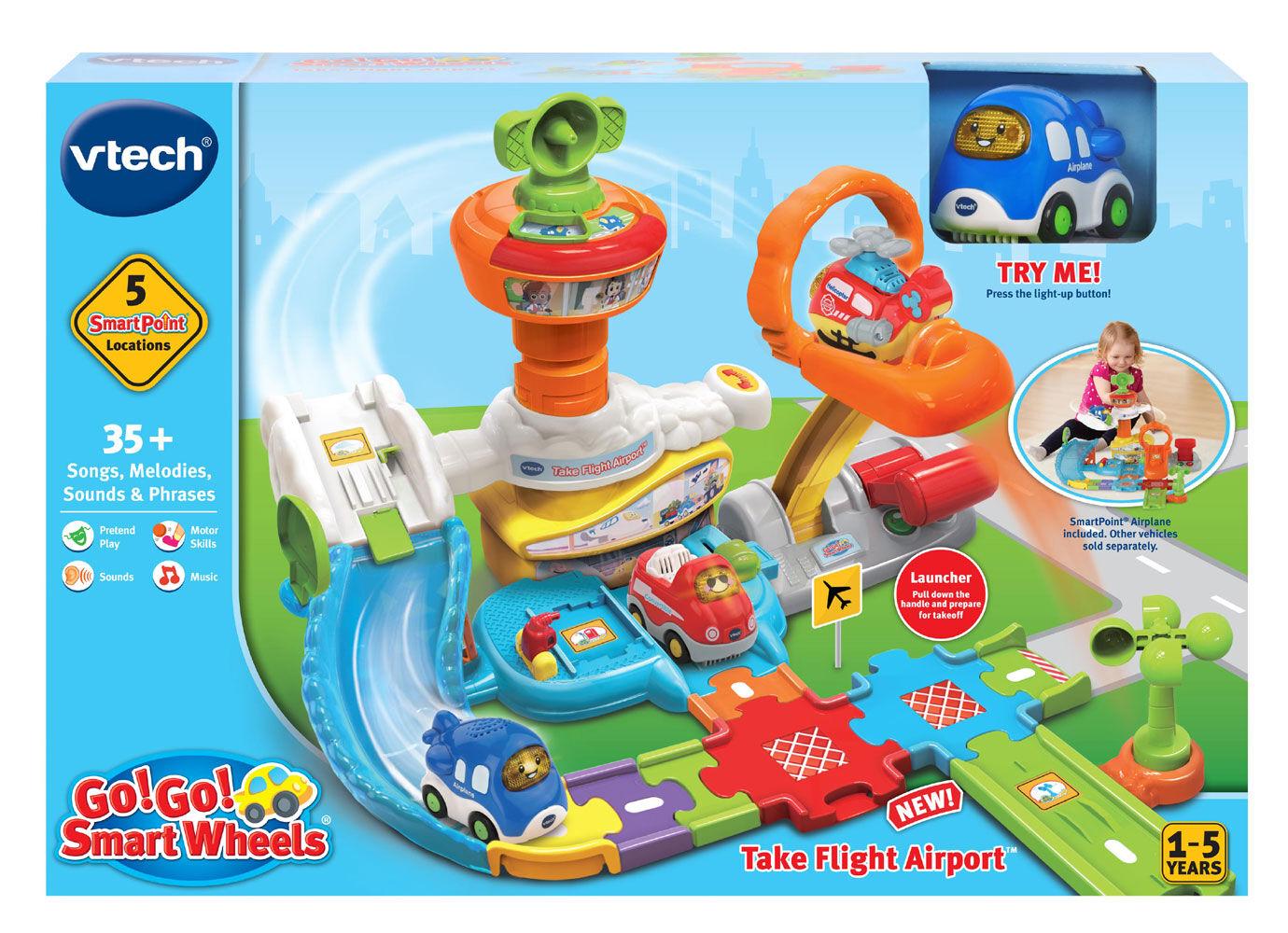 Vtech go go smart clearance wheels airport playset