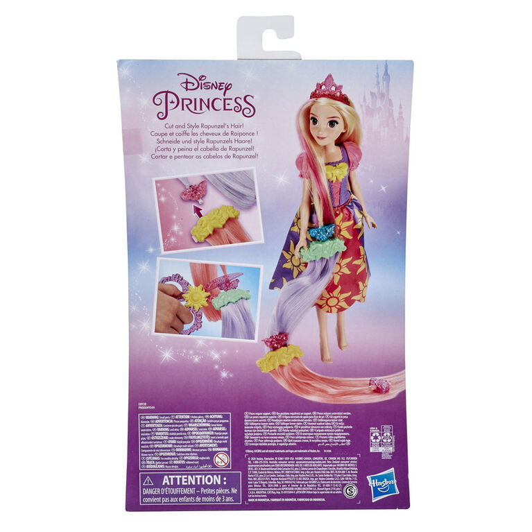 Disney Princess Cut and Style Rapunzel Hair Fashion Doll with Hair Extensions and Accessories