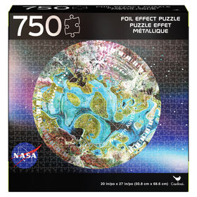 750-Piece NASA Jigsaw Puzzle with Foil Effect, Aerial