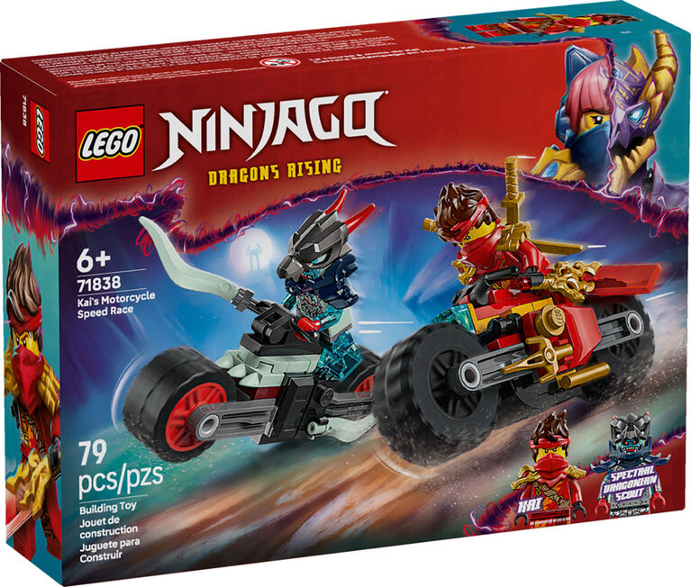 LEGO NINJAGO Kai's Motorcycle Speed Race Building Toy for Kids, Boys & Girls, Ages 6+ - 71838