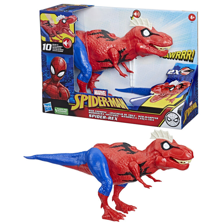 Marvel Spider-Man Dinosaure Spider-Rex avec sons et tir de