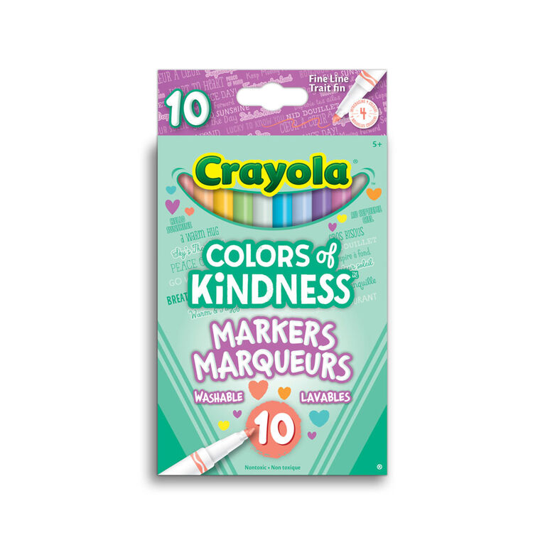 Marqueurs à trait fin Colors of Kindness, boîte de 10