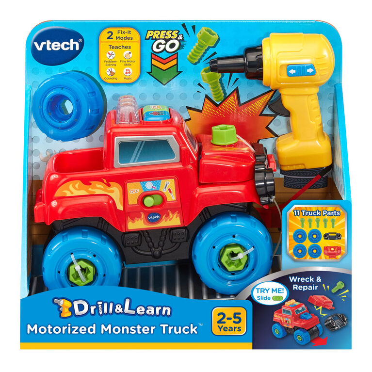 VTech Drill & Learn Motorized Monster Truck - English Edition