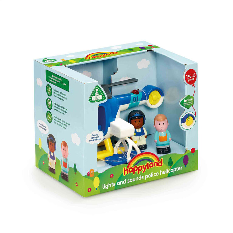 Early Learning Centre Happyland Lights And Sounds Police Helicopter - English Edition - R Exclusive