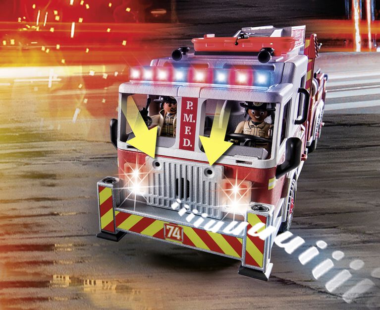 Playmobil - Rescue Vehicles: Fire Engine with Tower Ladder