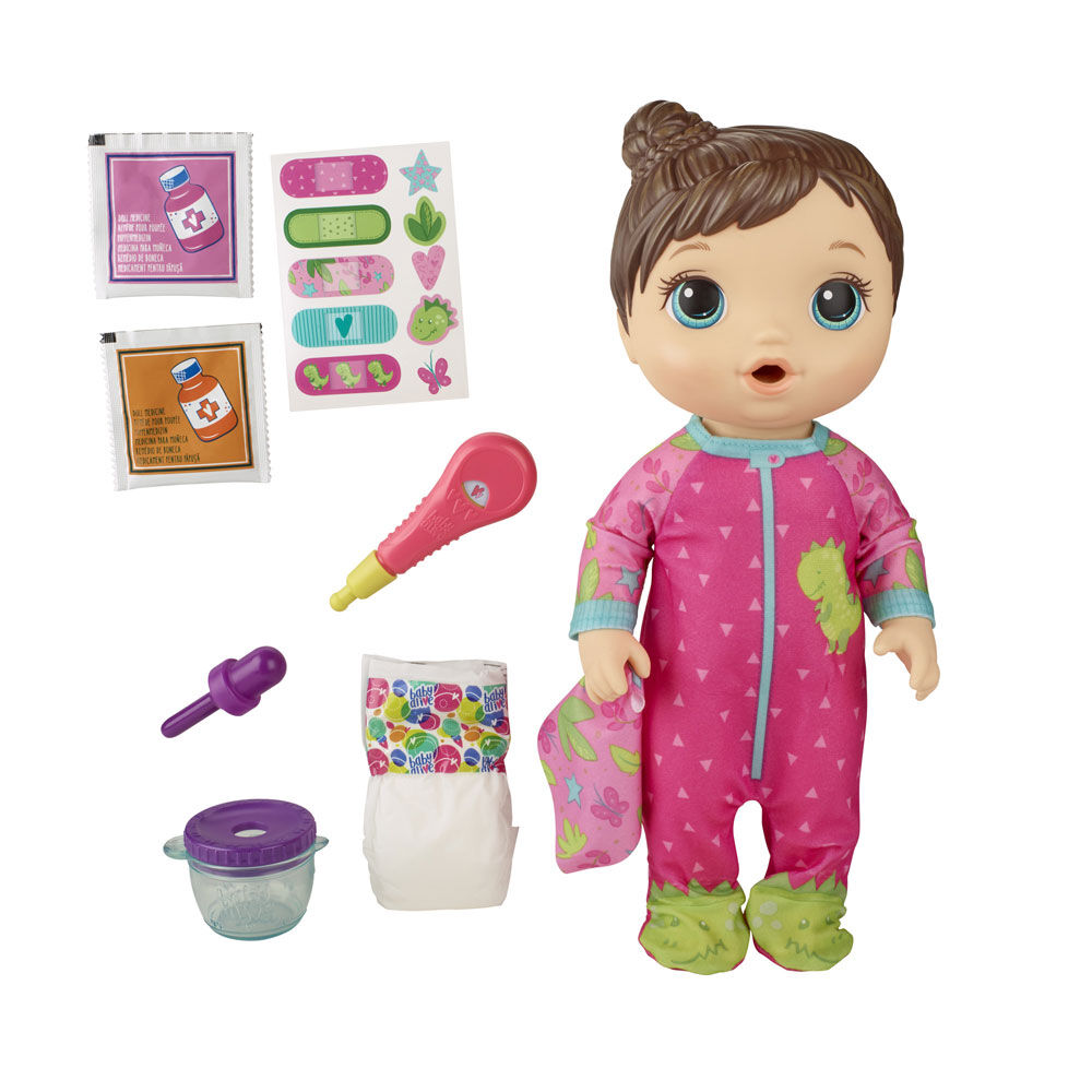 baby alive brown hair