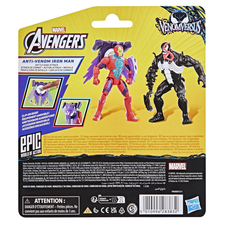 Marvel Avengers VenomVersus Epic World of Action, figurine Anti-Venom Iron Man