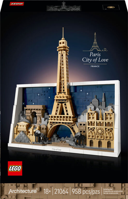 LEGO Architecture Paris - City of Love Building Set for Adults, Ages 18+ - 21064