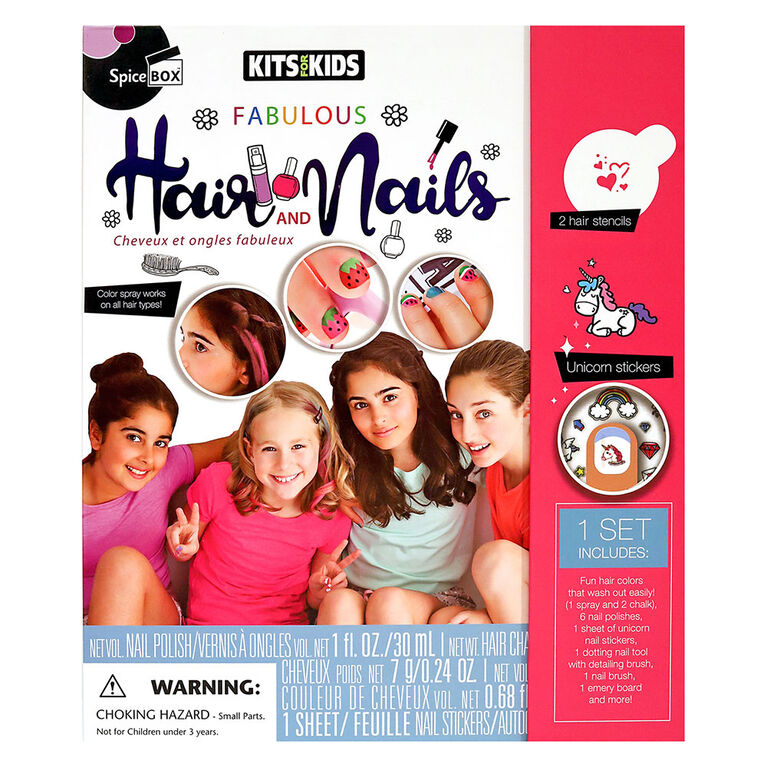 SpiceBox Children's Activity Kits for Kids Fabulous Hair and Nails - English Edition