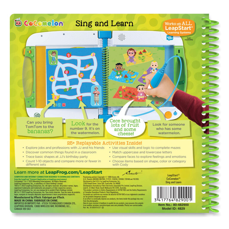 LeapStart CoComelon Sing and Learn Activity Book - English Edition