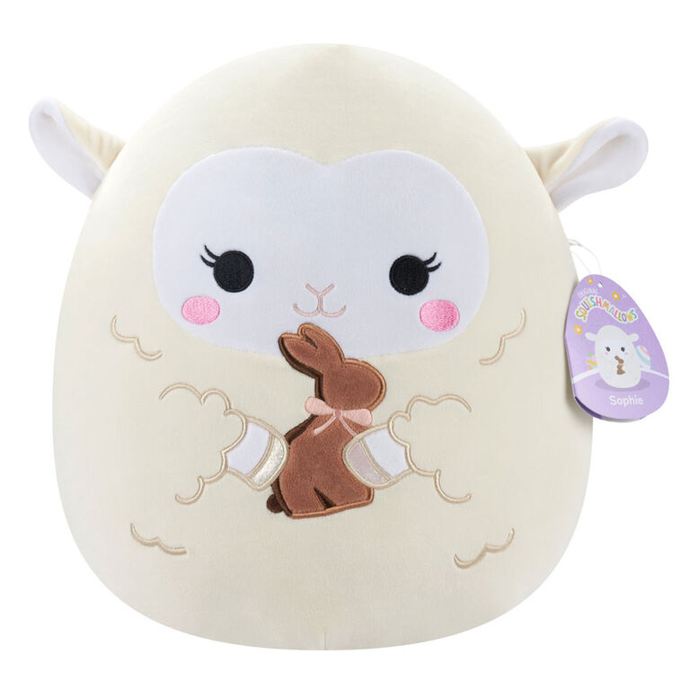 Squishmallows 5" Easter - Sophie Cream Lamb with chocolate bunny