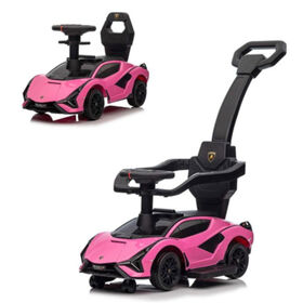 KidsVip Lamborghini Sian Pushcar / Stroller -Pink - English Edition