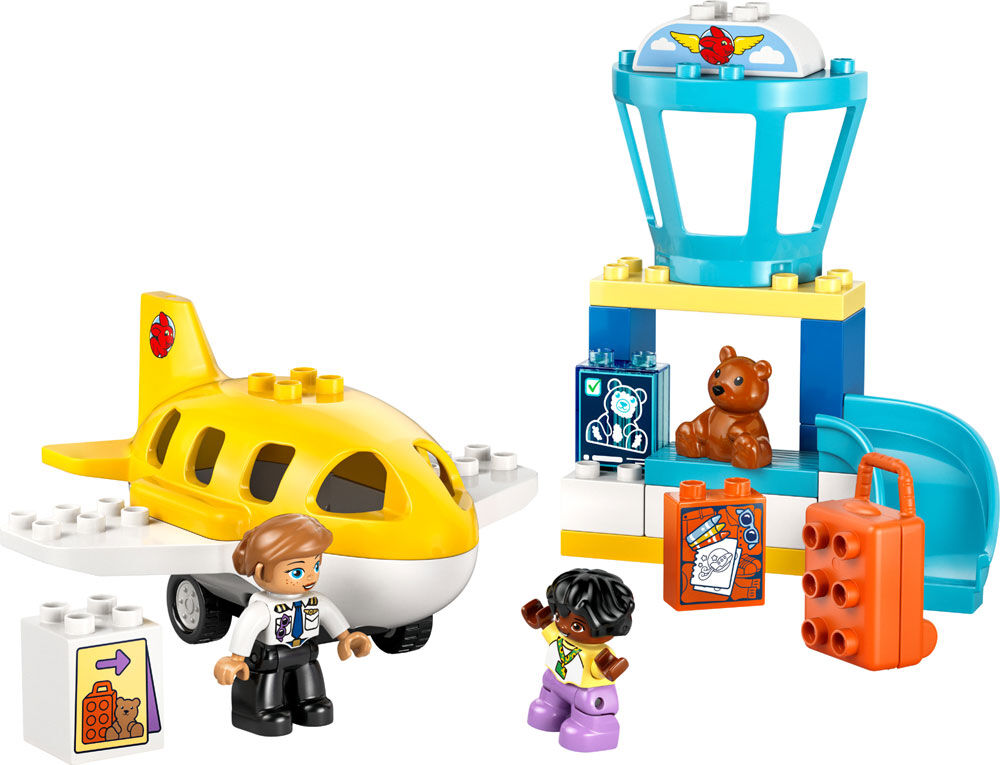 LEGO DUPLO Town First Time at the Airport Building Toy & Pretend Play Set for Kids, Ages 1.5+ - 10443