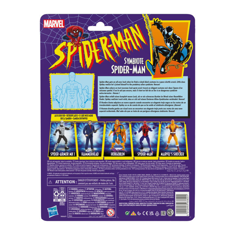 Marvel Legends Series Spider-Man 6-inch Symbiote Spider-Man Action Figure