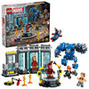 LEGO Marvel Le laboratoire d'Iron Man : la salle des armures, Ensemble de construction de superhéros avec figurines 76315