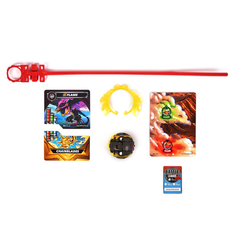Bakugan, Special Attack Flame, Spinning Collectible, Customizable Action Figure and Trading Cards