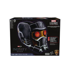 Marvel Legends Series Star-Lord Premium Electronic Roleplay Helmet with Light and Sound FX, Adult Roleplay Gear