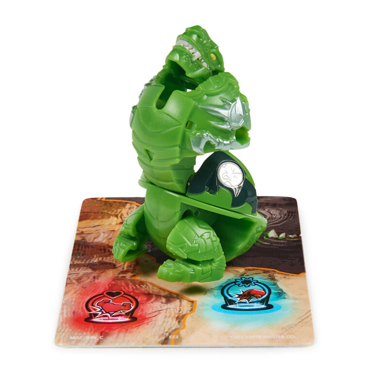 Bakugan Training Set with Titanium Trox, Dino Clan Themed, Customizable Action Figure, Trading Cards, and Playset